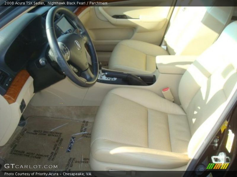 Nighthawk Black Pearl / Parchment 2008 Acura TSX Sedan