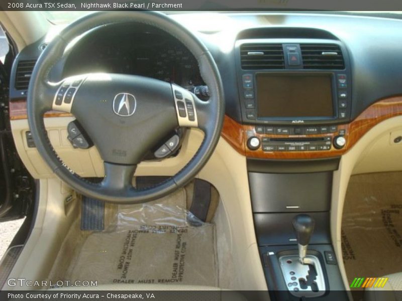 Nighthawk Black Pearl / Parchment 2008 Acura TSX Sedan