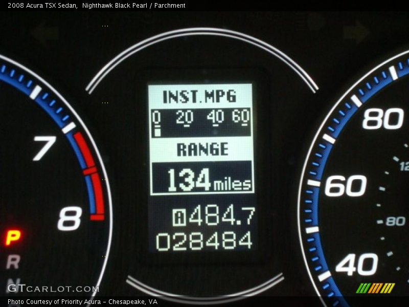 Nighthawk Black Pearl / Parchment 2008 Acura TSX Sedan