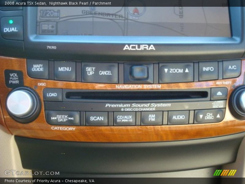 Nighthawk Black Pearl / Parchment 2008 Acura TSX Sedan