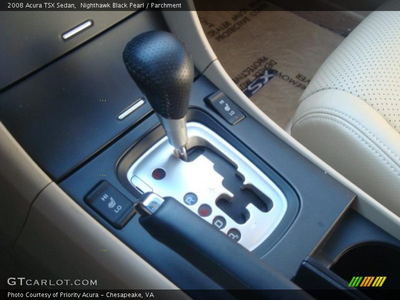 Nighthawk Black Pearl / Parchment 2008 Acura TSX Sedan