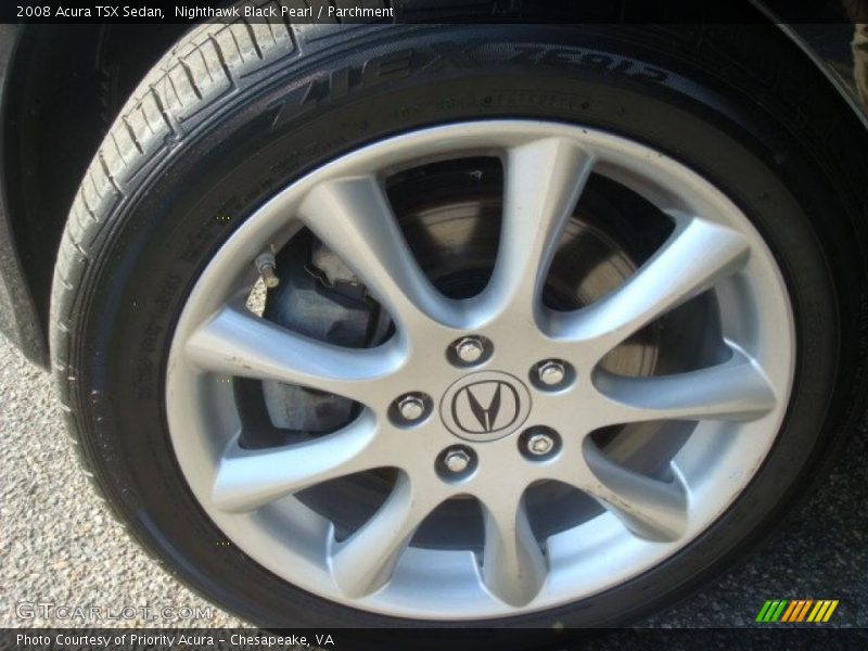 Nighthawk Black Pearl / Parchment 2008 Acura TSX Sedan