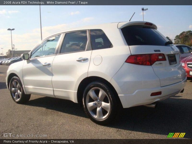 White Diamond Pearl / Taupe 2008 Acura RDX Technology