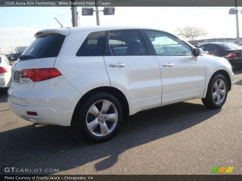 White Diamond Pearl / Taupe 2008 Acura RDX Technology