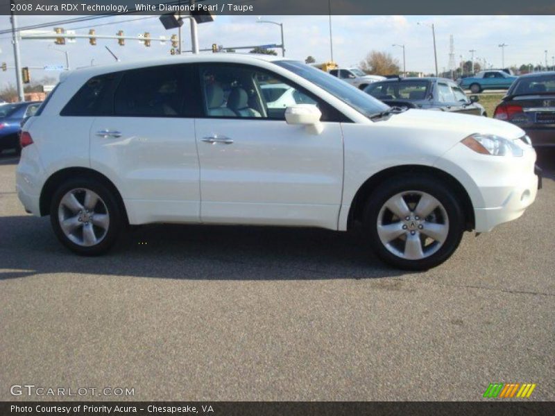 White Diamond Pearl / Taupe 2008 Acura RDX Technology