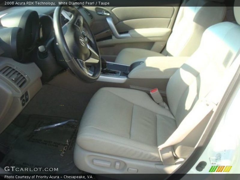 White Diamond Pearl / Taupe 2008 Acura RDX Technology