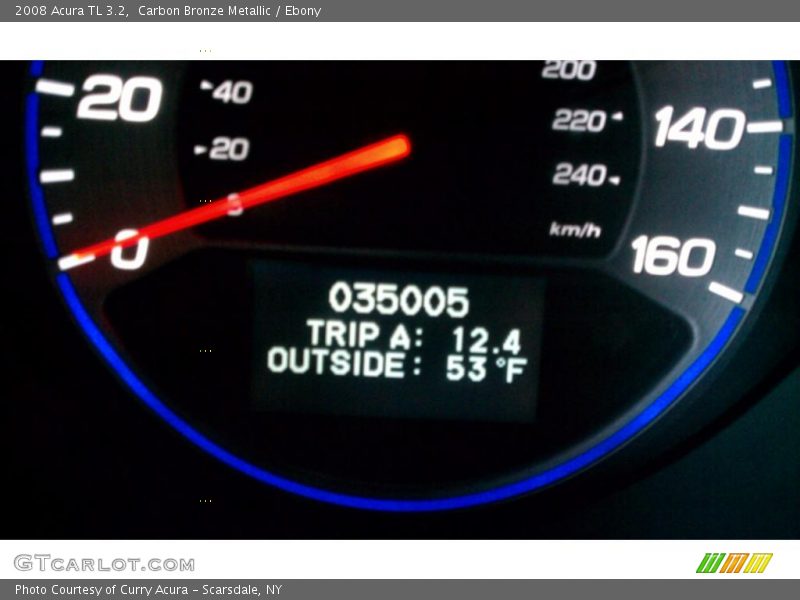 Carbon Bronze Metallic / Ebony 2008 Acura TL 3.2
