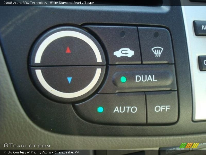 White Diamond Pearl / Taupe 2008 Acura RDX Technology