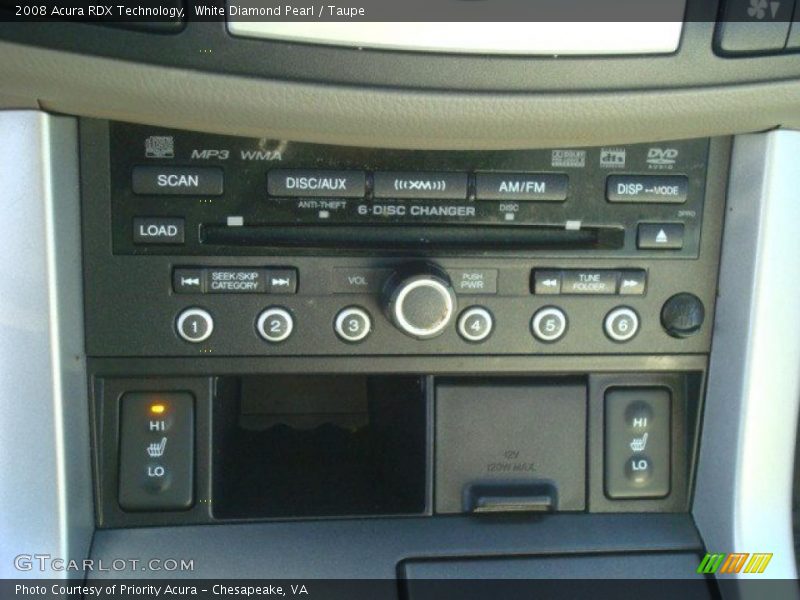 White Diamond Pearl / Taupe 2008 Acura RDX Technology