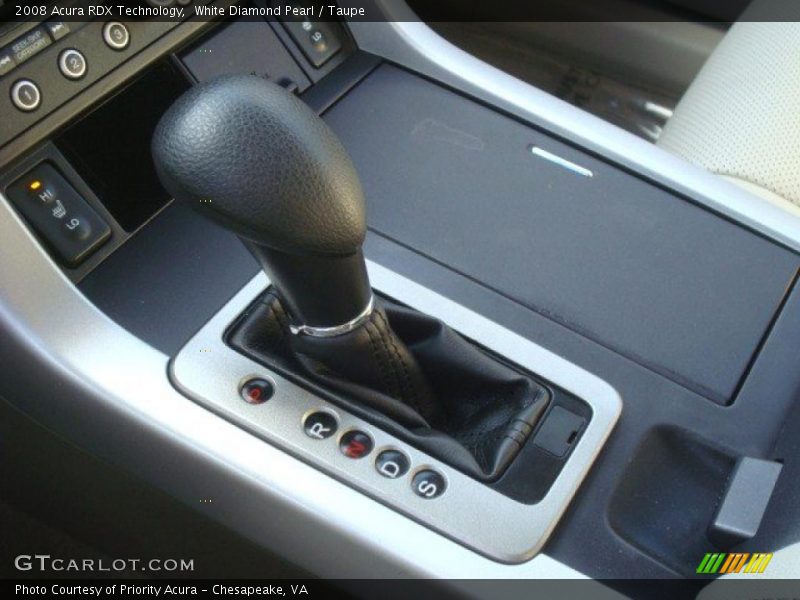 White Diamond Pearl / Taupe 2008 Acura RDX Technology