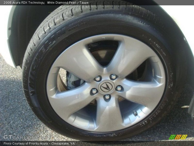White Diamond Pearl / Taupe 2008 Acura RDX Technology