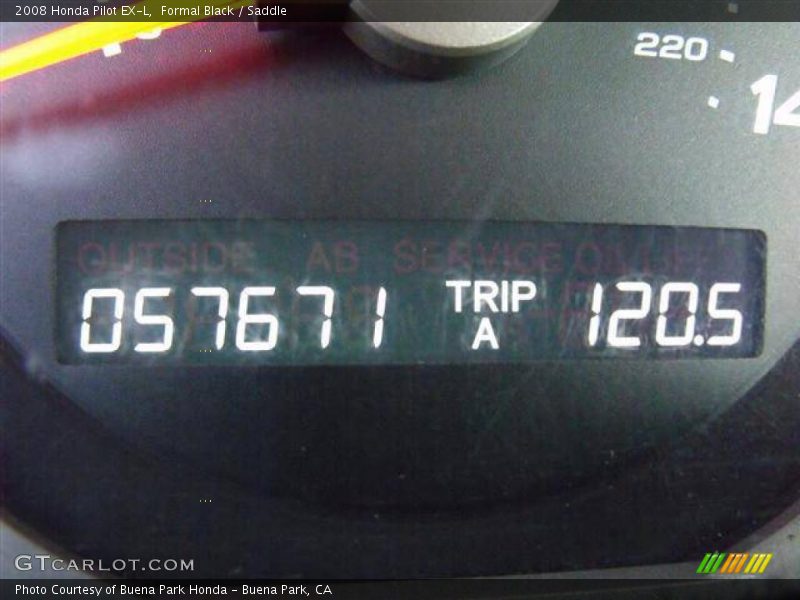 Formal Black / Saddle 2008 Honda Pilot EX-L