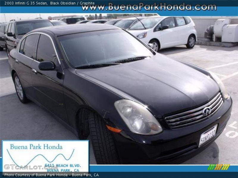 Black Obsidian / Graphite 2003 Infiniti G 35 Sedan