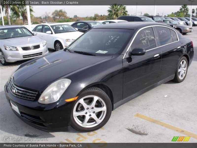 Black Obsidian / Graphite 2003 Infiniti G 35 Sedan