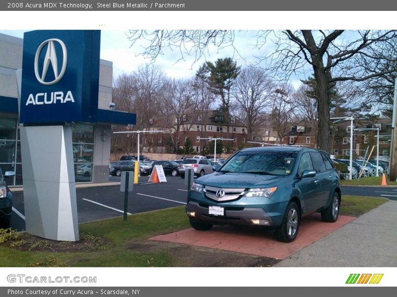 Steel Blue Metallic / Parchment 2008 Acura MDX Technology