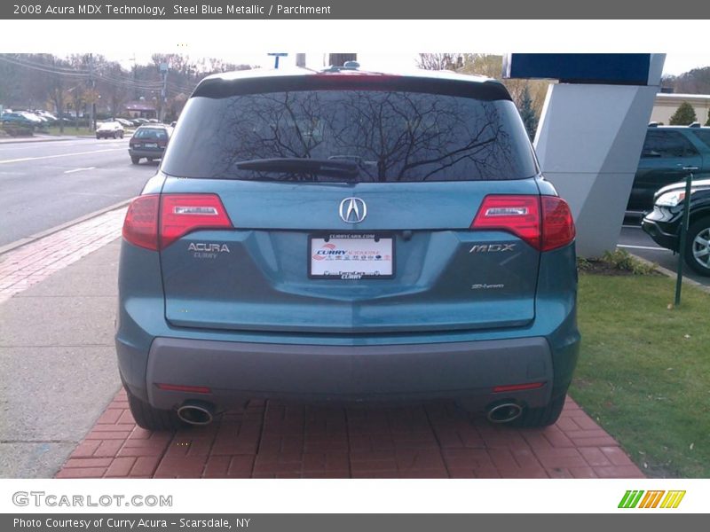 Steel Blue Metallic / Parchment 2008 Acura MDX Technology