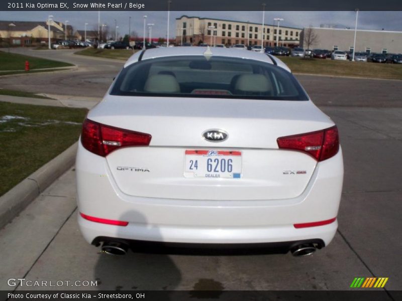 Snow White Pearl / Beige 2011 Kia Optima EX