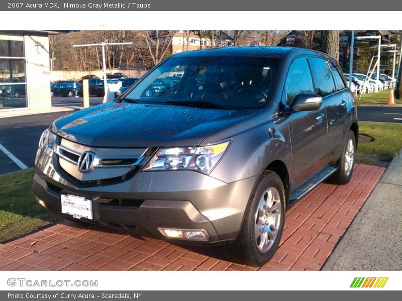 Nimbus Gray Metallic / Taupe 2007 Acura MDX