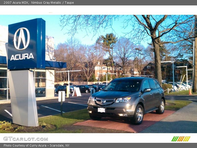 Nimbus Gray Metallic / Taupe 2007 Acura MDX