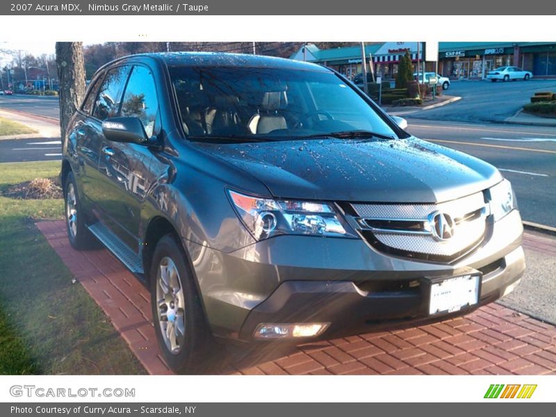 Nimbus Gray Metallic / Taupe 2007 Acura MDX