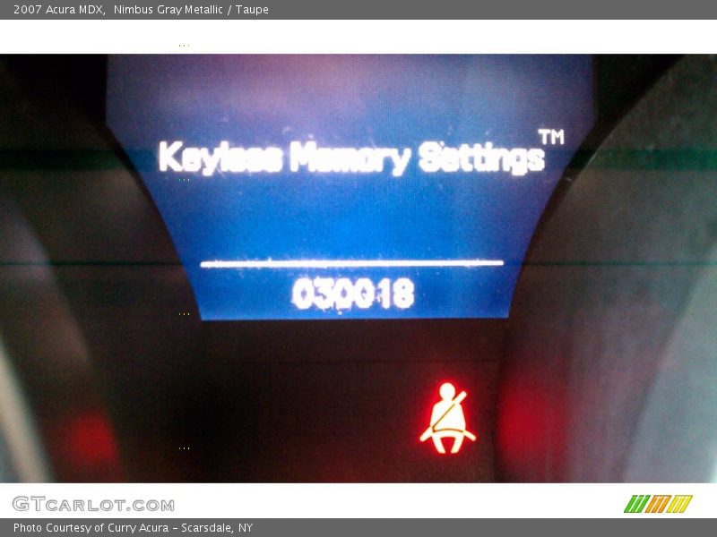 Nimbus Gray Metallic / Taupe 2007 Acura MDX