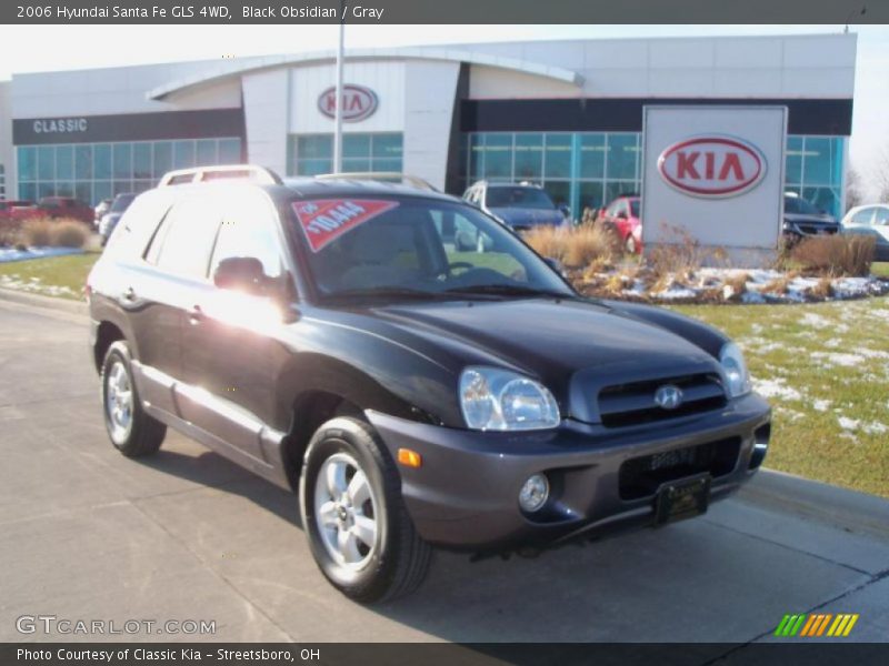 Black Obsidian / Gray 2006 Hyundai Santa Fe GLS 4WD