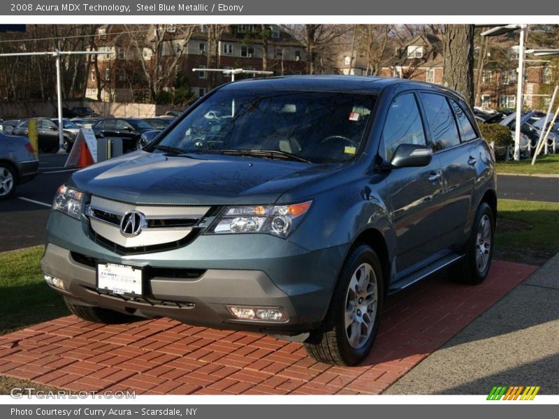 Steel Blue Metallic / Ebony 2008 Acura MDX Technology