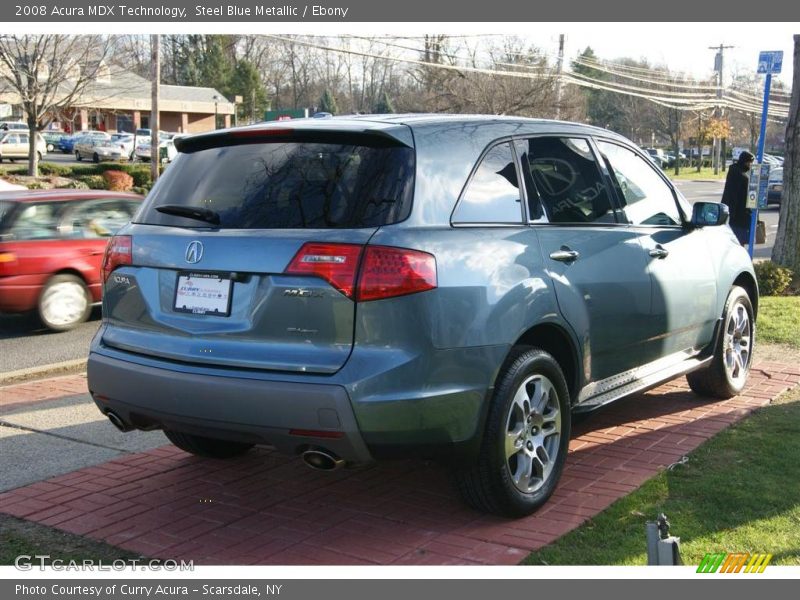 Steel Blue Metallic / Ebony 2008 Acura MDX Technology
