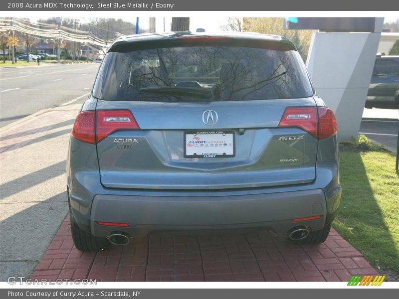 Steel Blue Metallic / Ebony 2008 Acura MDX Technology