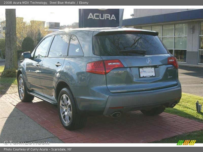 Steel Blue Metallic / Ebony 2008 Acura MDX Technology