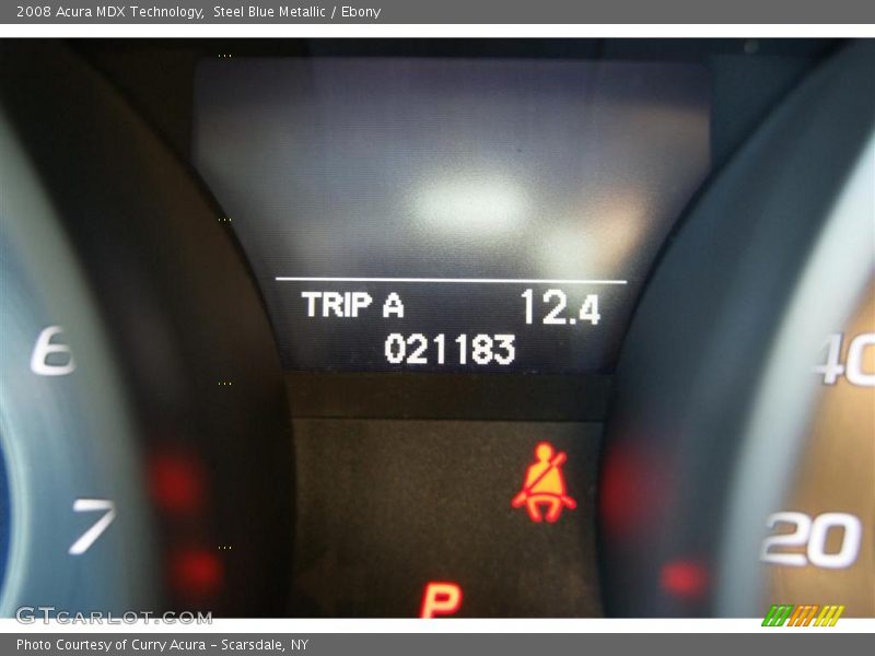 Steel Blue Metallic / Ebony 2008 Acura MDX Technology