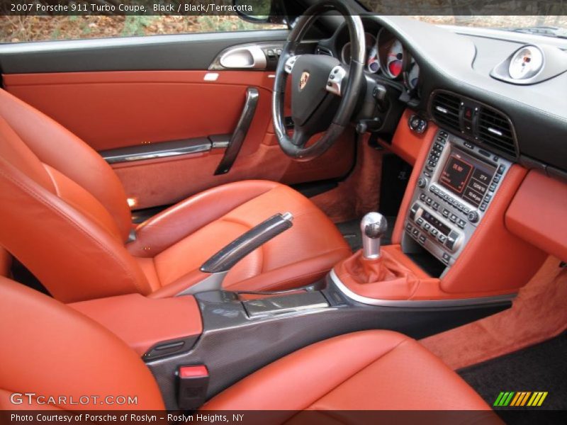  2007 911 Turbo Coupe Black/Terracotta Interior