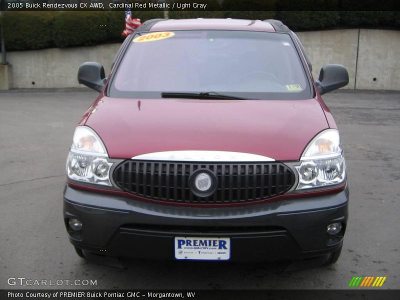 Cardinal Red Metallic / Light Gray 2005 Buick Rendezvous CX AWD
