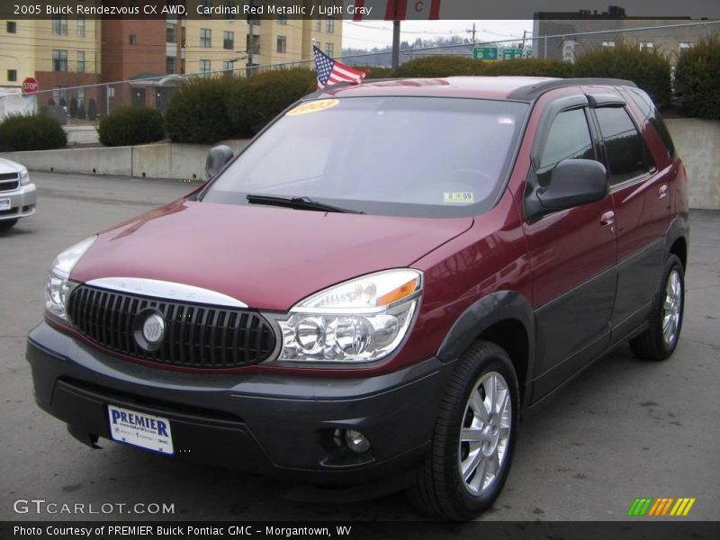 Cardinal Red Metallic / Light Gray 2005 Buick Rendezvous CX AWD