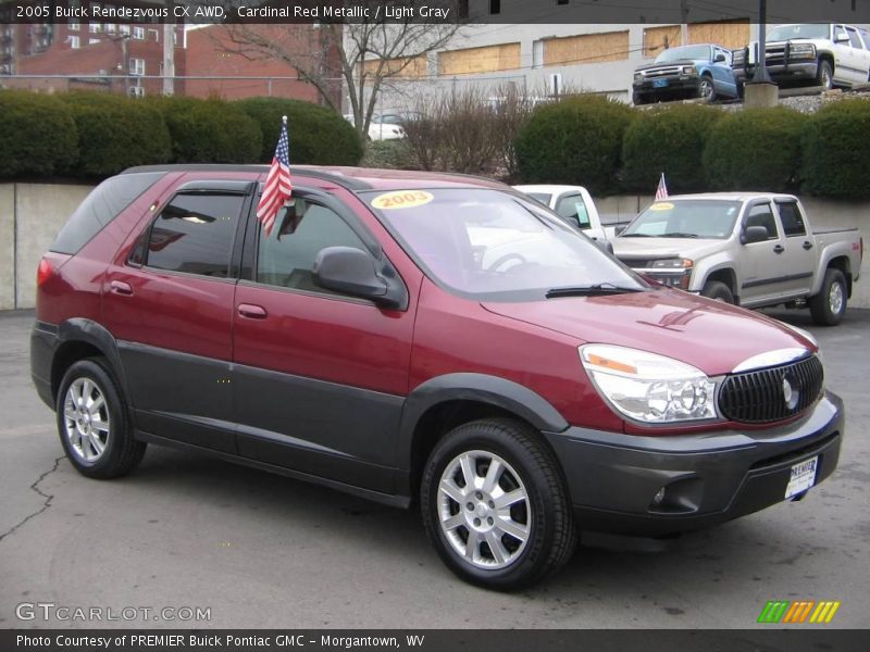 Cardinal Red Metallic / Light Gray 2005 Buick Rendezvous CX AWD