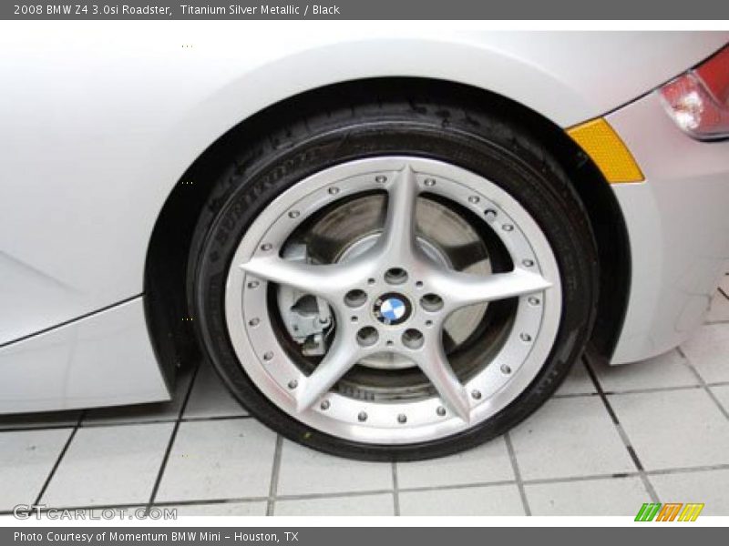 Titanium Silver Metallic / Black 2008 BMW Z4 3.0si Roadster