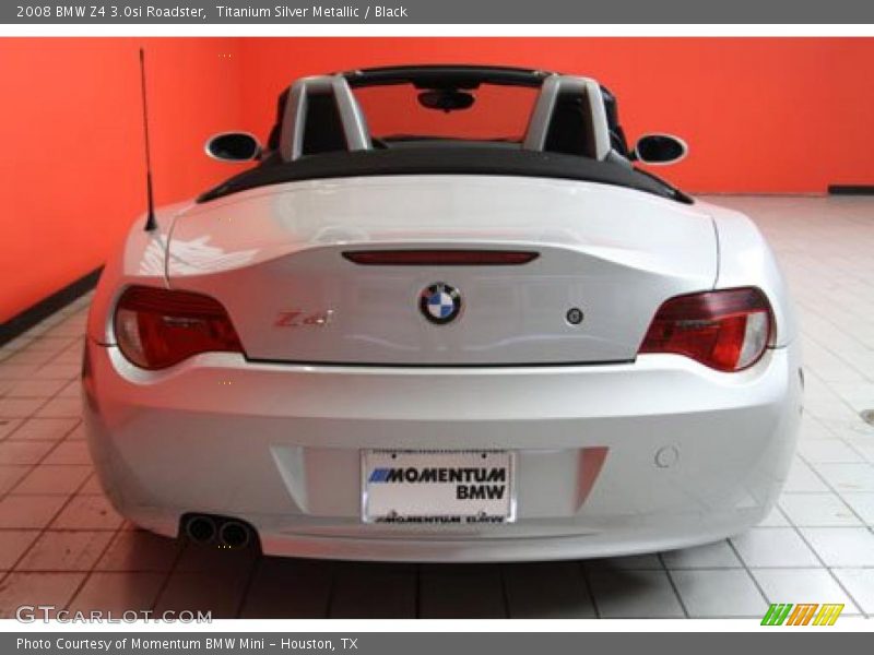 Titanium Silver Metallic / Black 2008 BMW Z4 3.0si Roadster