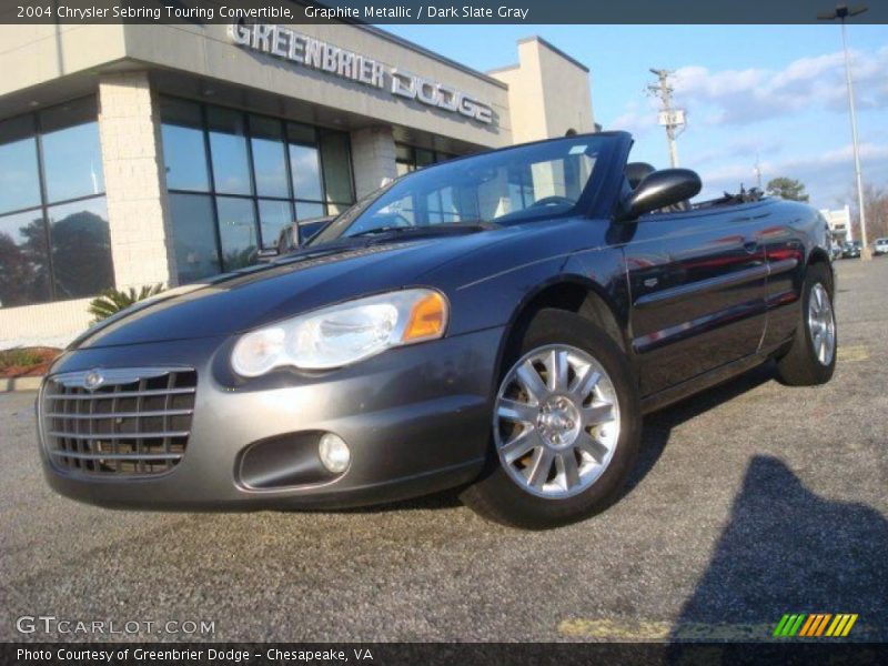 Graphite Metallic / Dark Slate Gray 2004 Chrysler Sebring Touring Convertible