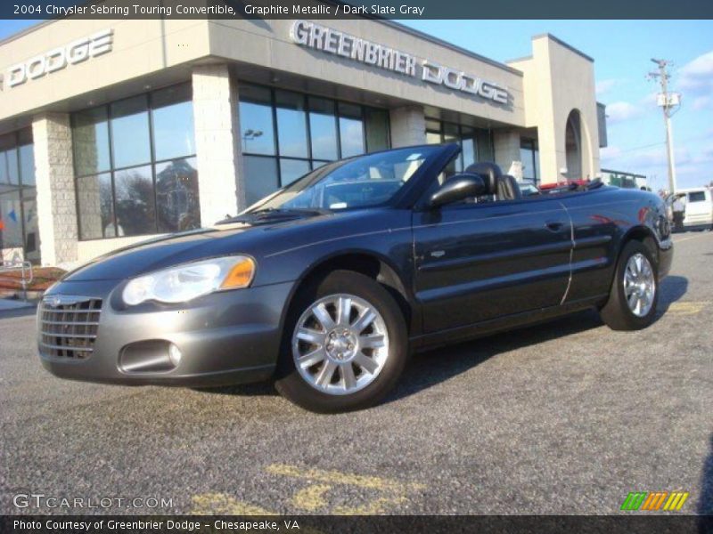 Graphite Metallic / Dark Slate Gray 2004 Chrysler Sebring Touring Convertible