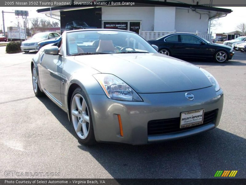 Silverstone Metallic / Burnt Orange 2005 Nissan 350Z Touring Roadster