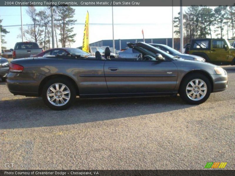 Graphite Metallic / Dark Slate Gray 2004 Chrysler Sebring Touring Convertible