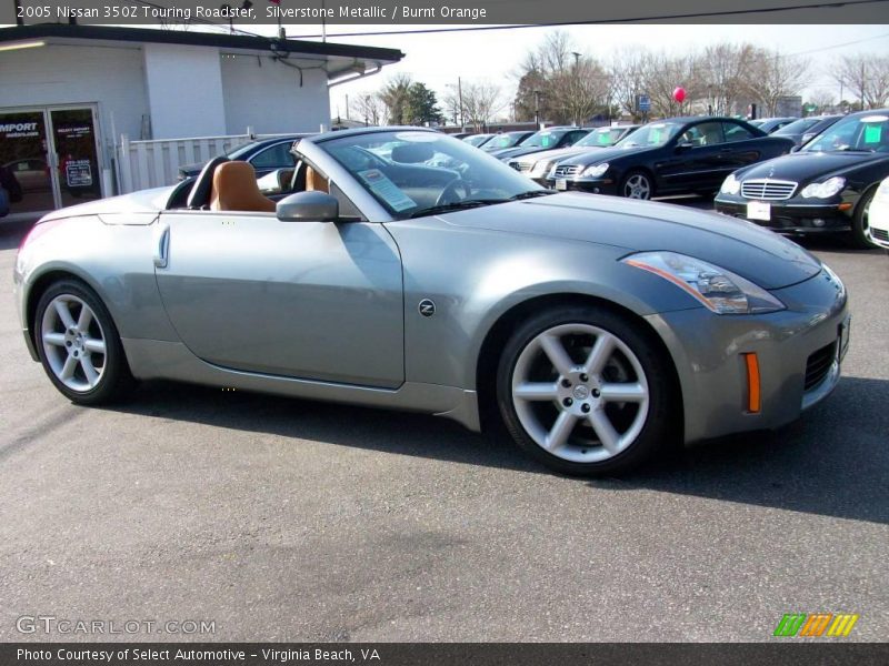 Silverstone Metallic / Burnt Orange 2005 Nissan 350Z Touring Roadster