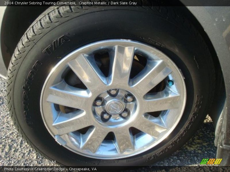 Graphite Metallic / Dark Slate Gray 2004 Chrysler Sebring Touring Convertible
