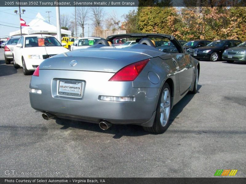 Silverstone Metallic / Burnt Orange 2005 Nissan 350Z Touring Roadster