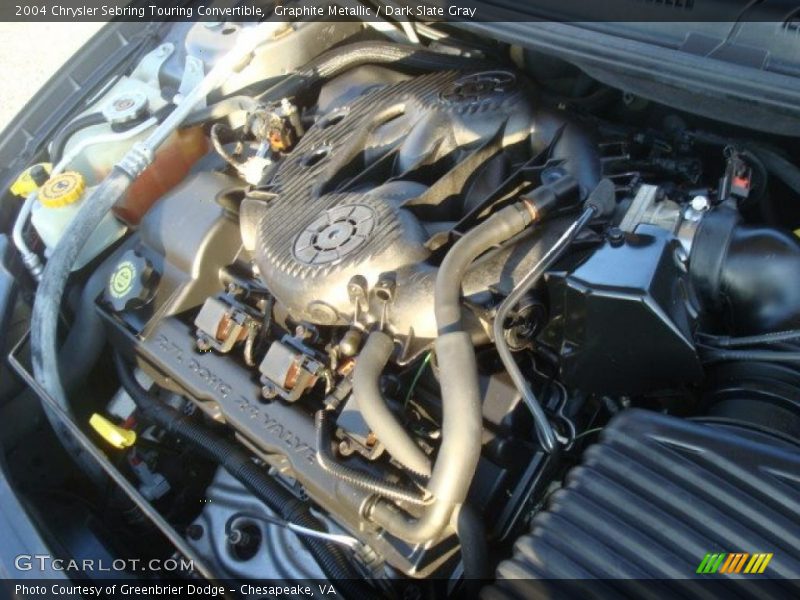 Graphite Metallic / Dark Slate Gray 2004 Chrysler Sebring Touring Convertible