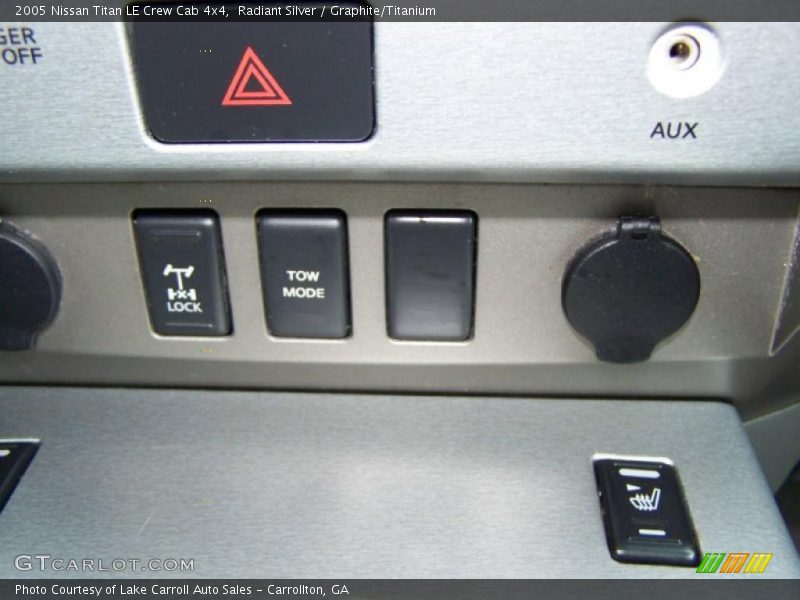 Controls of 2005 Titan LE Crew Cab 4x4