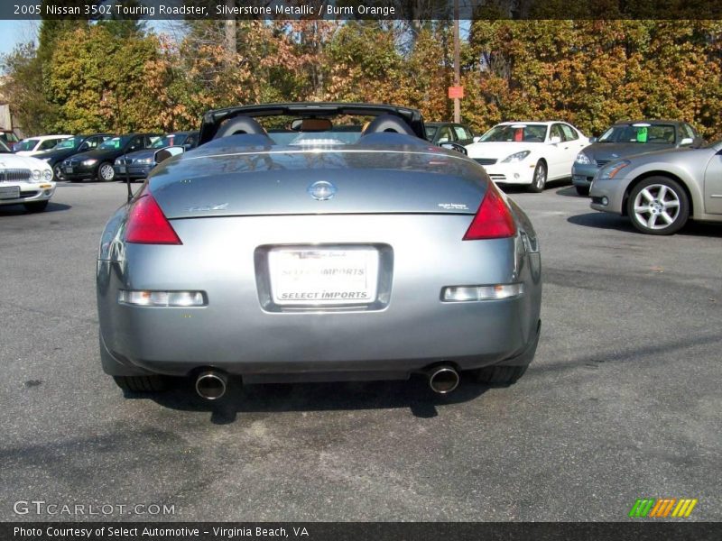 Silverstone Metallic / Burnt Orange 2005 Nissan 350Z Touring Roadster