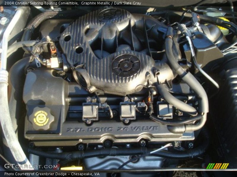 Graphite Metallic / Dark Slate Gray 2004 Chrysler Sebring Touring Convertible