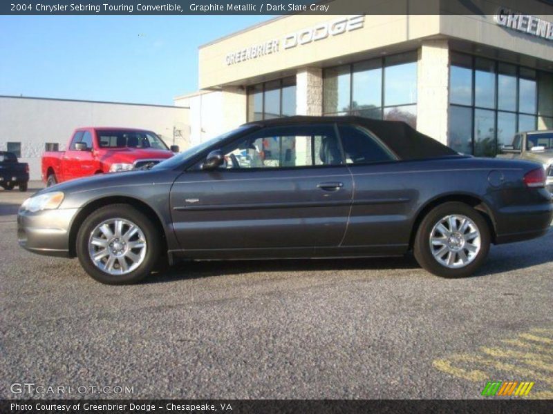Graphite Metallic / Dark Slate Gray 2004 Chrysler Sebring Touring Convertible