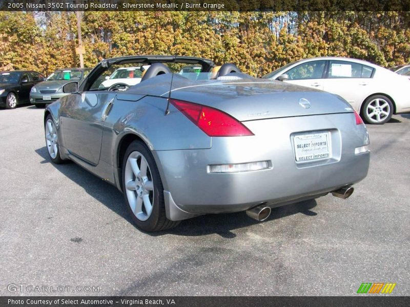 Silverstone Metallic / Burnt Orange 2005 Nissan 350Z Touring Roadster